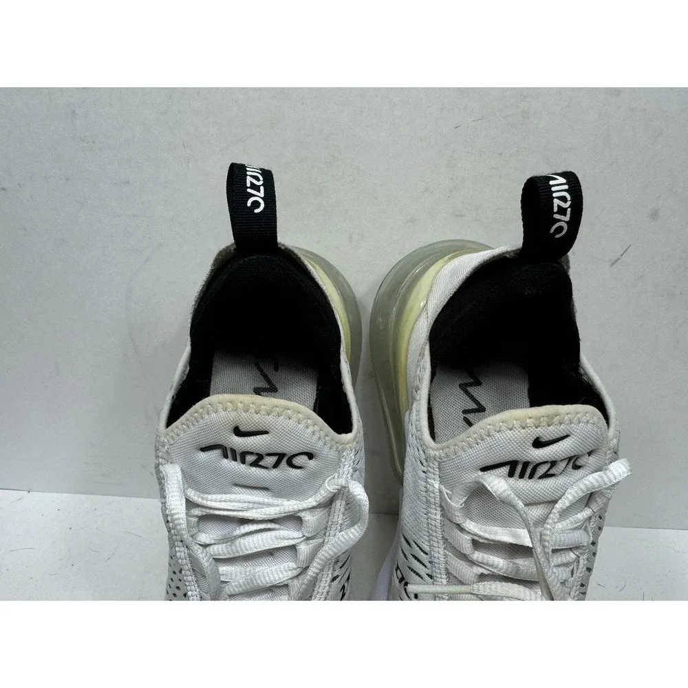 Nike Air Max 270 Women's Size 7 White Black Shoes Sneakers AH6789-100